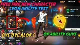 leon character ability test in free fire / new character ability test  @FreeFireIndiaOfficial
