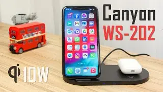 Зарядна станція Canyon WS-202 - інтеллектуальний чіп та бездротова зарядка до 10 Вт