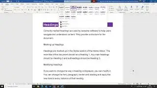 Marking headings in Word (keyboard version)