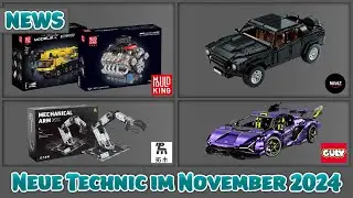 Neue Technic im November 2024 - Mould King, Guly, Nifeliz und mehr!