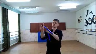Как крутить нунчаку nunchaku tutorial вращение через пальцы