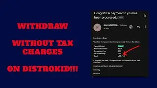 How to Withdraw For free on Distrokid, without 30% Tax withholding Charge   No Tipalti charges
