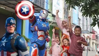 BUY BALLOONS 🎈 BEGIN TO SLEEP - MEET CAPTAIN AMERICA | Ali Vlog