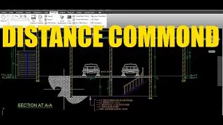 distance command in AUTOCAD 2020