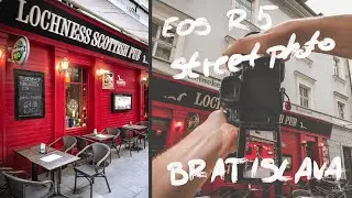 Canon EOS R5 - 4K pure POV Street Photography in Bratislava