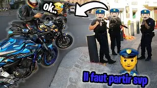 ON S'ARRETE AU PIRE ENDROIT EN MOTO 👮‍♂️😂 (on est perdu dans Paris)
