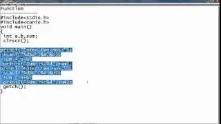 Write a Function in C Simple way Step by Step