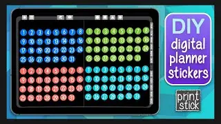 How to Make your Own Date Digital Planner Stickers in GOODNOTES on iPad