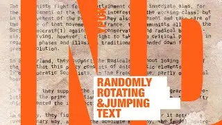Randomly rotating and jumping text in InDesign