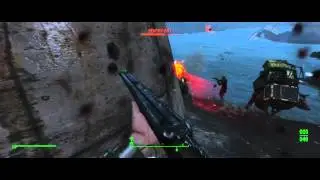 Fallout 4 Sentry bot fight