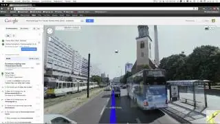 3D stand + Google streetview animation