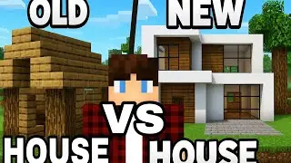 Old house vs new house ?!! Minecraft house design and build battle!