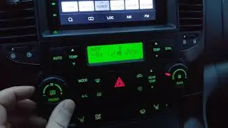 Kia Carnival 2 инженерное меню климат-контроля