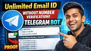 Unlimited Email account telegram bot || Unlimited Email ID Without Number Verification