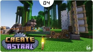 Minecraft 1.18.2 Create Astral - #04 Начальная ферма железа