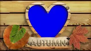 Green Screen Wooden Autumn Frame