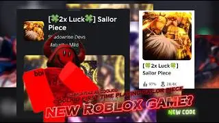 New Anime Roblox Game? | Sailor Piece 🗡️, New Codes ✅ , Escanor Update 🪓 | First time playing.