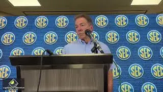Nick Saban discusses strength of schedule and issues with NIL at SEC Spring Meetings