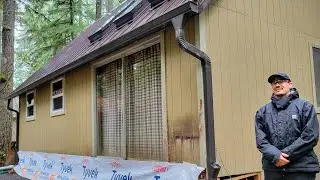 Installing Seamless K-Style Gutters w/Widemouth Outlets at My Cabin