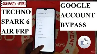 Techno spark 6 air Frp bypass google account remove successfully.