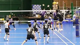 【ドリームマッチ2024】男子 OCEAN vs WING 第１セット　＜男子バレーボール＞