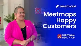 How does Barcelona Health Hub use the all-in-one platform of Meetmaps?