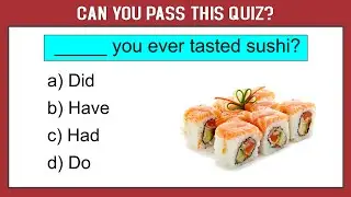 PRESENT PERFECT TENSE TEST: Can You  Pass This Quiz? learn English. English Grammar Quiz