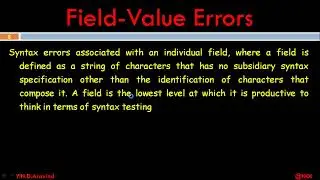 STM | Syntax Testing | Test Case Generation  | By Mr. Y. N. D. Aravind