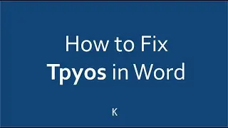 How to Automatically Fix Frequent Typing Mistakes in MS Word