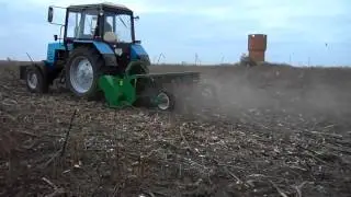 Измельчитель мульчеваталь  Ground Worker 2.8 м вид с боку
