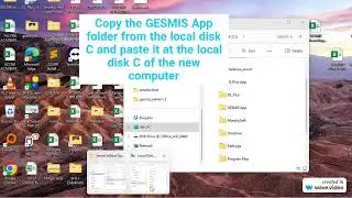 Transfer GESMIS App from one PC to another