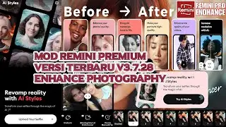 REMINI AI ENHANCER PHOTOGRAPHY HD || UBAH FOTO BURAM MENJADI DEFINISI QUALITY HD