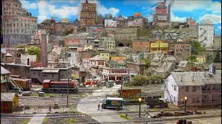 George Sellios' Famous HO Scale Masterpiece - The Franklin & South Manchester Model Railroad