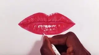 HOW I DRAW REALISTIC LIPS (No Timelapse)