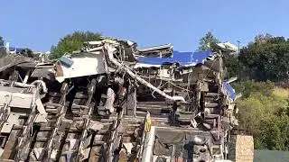Plane crash from War of the Worlds set - Universal Studios
