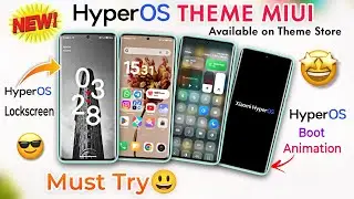 All New HyperOS Theme Miui - Lockscreen Like HyperOS🔥| Miui 12,13 & 14 Working✅