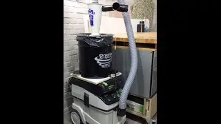 GereedschapPro.nl - Oneida Dust Deputy Cycloon 38 liter steel drum vacuüm filmed with smartfone