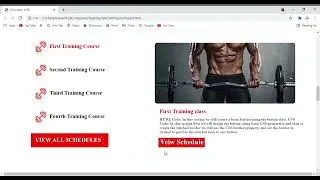 Gymnastic WEB front end development