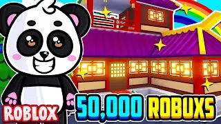 I SPENT 50,000 ROBUXS TO BUILD MY DREAM HOME In Adopt Me! (Roblox)