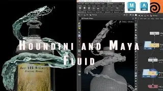 Houdini Fluid - Render in Maya using Arnold