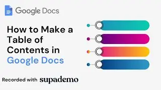 How to make a table of content in Google Docs