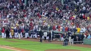 Jerry Remy throws out first pitch