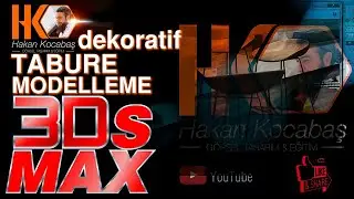 3Ds Max Dekoratif Tabure Modelleme - Bar Chair Modeling
