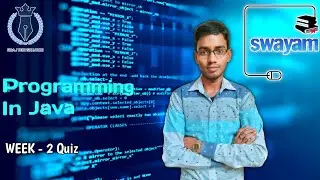 NPTEL Programming In Java Week-2 Quiz Assignment Solution