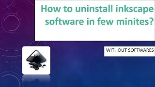 How to uninstall Inkscape software?