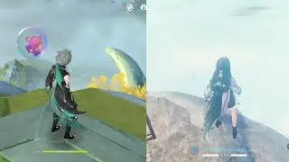 Gameplay comparison between Genshin Impact and Wuthering Waves in potato low-end laptop