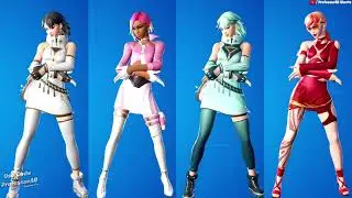 Fortnite Poki Tiktok Emote With Girl Skins With Skirt Thicc 🍑😘😜😍🔥( ͡° ͜ʖ ͡°)