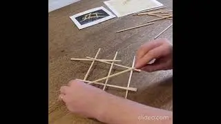 Make a Da Vinci Self-supporting Bridge from Chopsticks            #wood #puzzle #howto #woodbridge