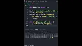 HTML To PDF Using Python 