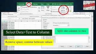 Split data into different columns in Microsoft Excel | Remove space and comma | Young Researchers
